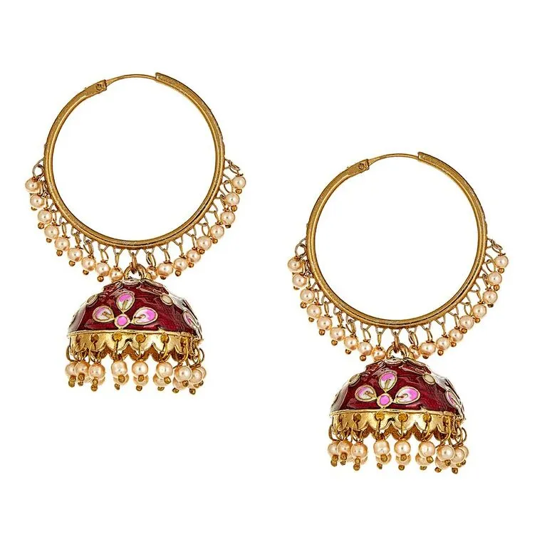 Svana Earrings in Red