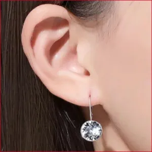Swarovski Crystal Drop Earrings for Bridal Jewelry