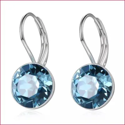 Swarovski Crystal Drop Earrings for Bridal Jewelry