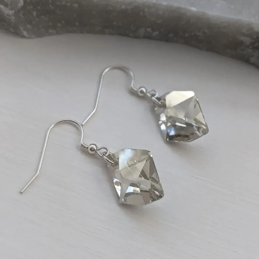Swarovski Crystal Silver Cosmic Earrings