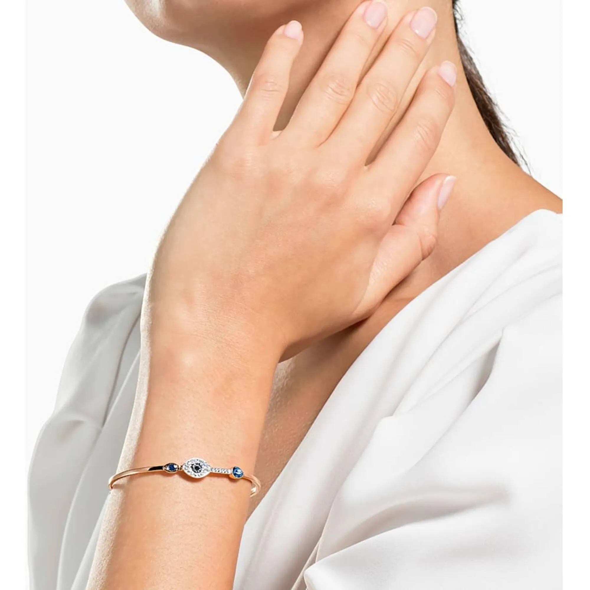Swarovski Women's Bangle - Swarovski Symbolic Blue and White Crystals | 5171991