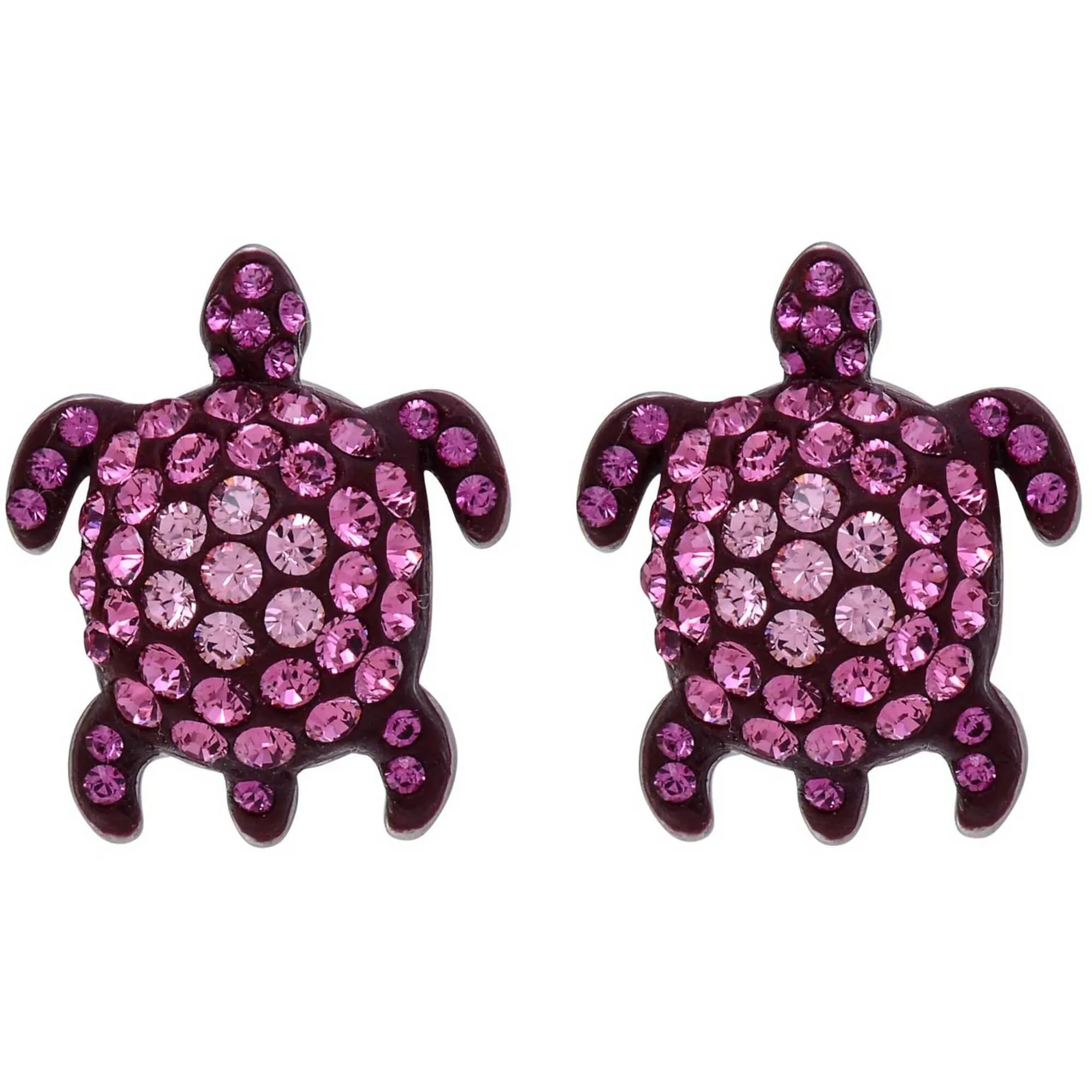 Swarovski Women's Earrings - Mustique Sea Life Rhodium Plated Pink Crystal | 5524396