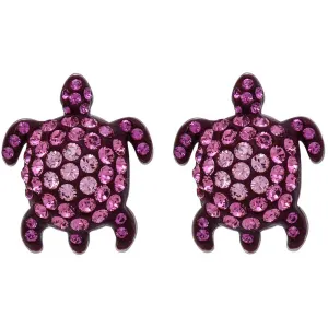 Swarovski Women's Earrings - Mustique Sea Life Rhodium Plated Pink Crystal | 5524396
