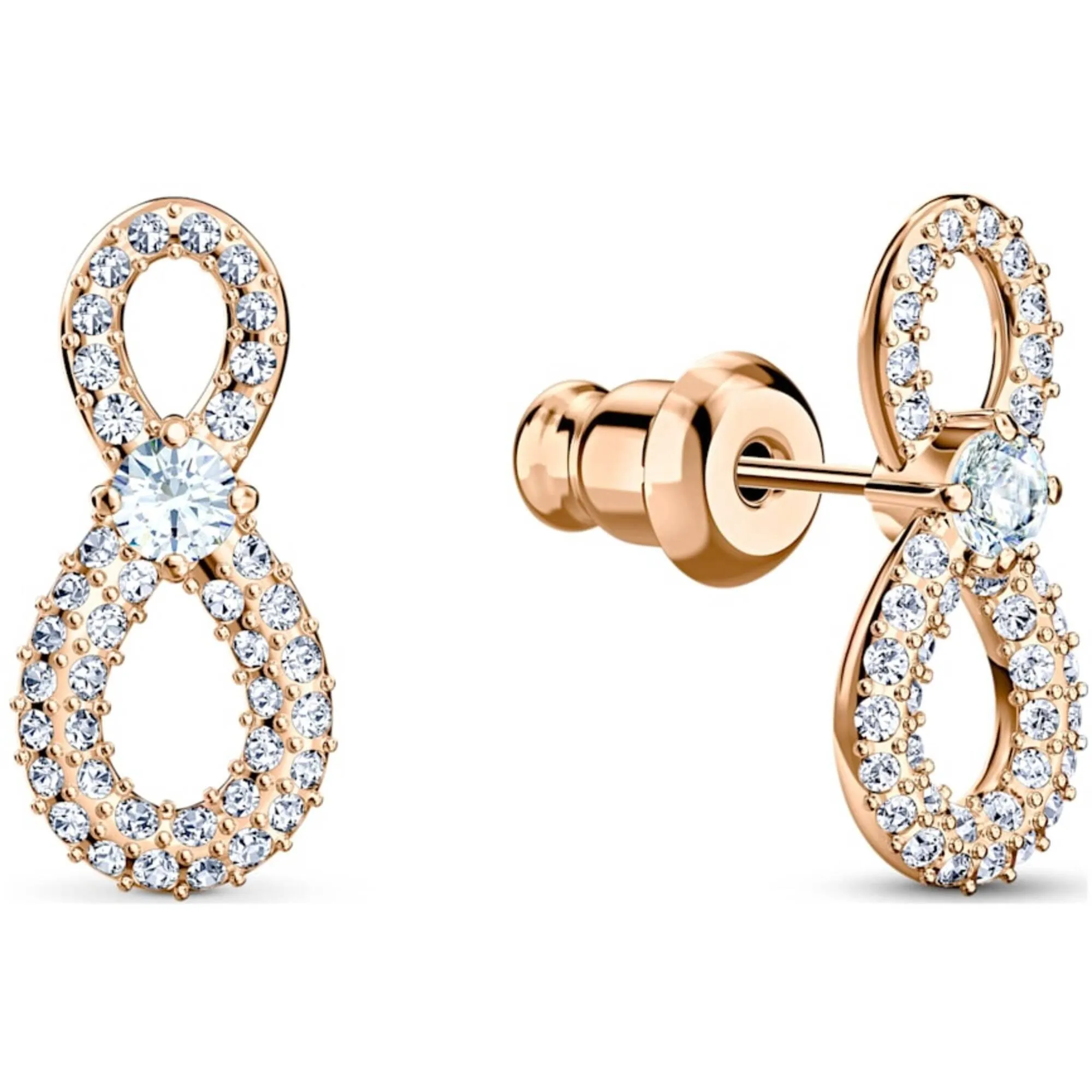 Swarovski Women's Necklace Set - Swarovski Infinity Heart Rose Gold | 5521040