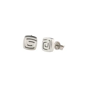 Swirl Titanium Studs
