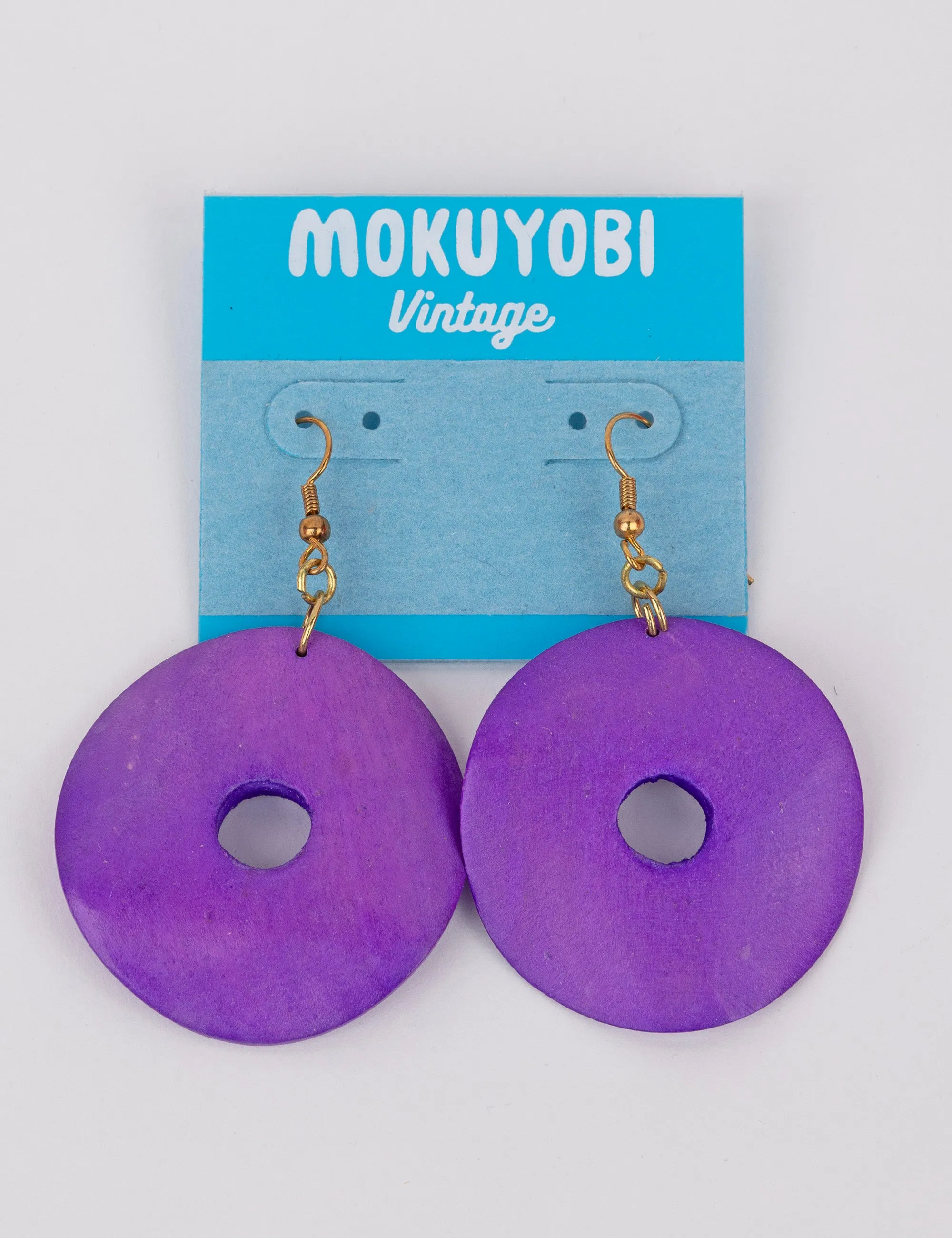 Taro Chip Vintage Earrings