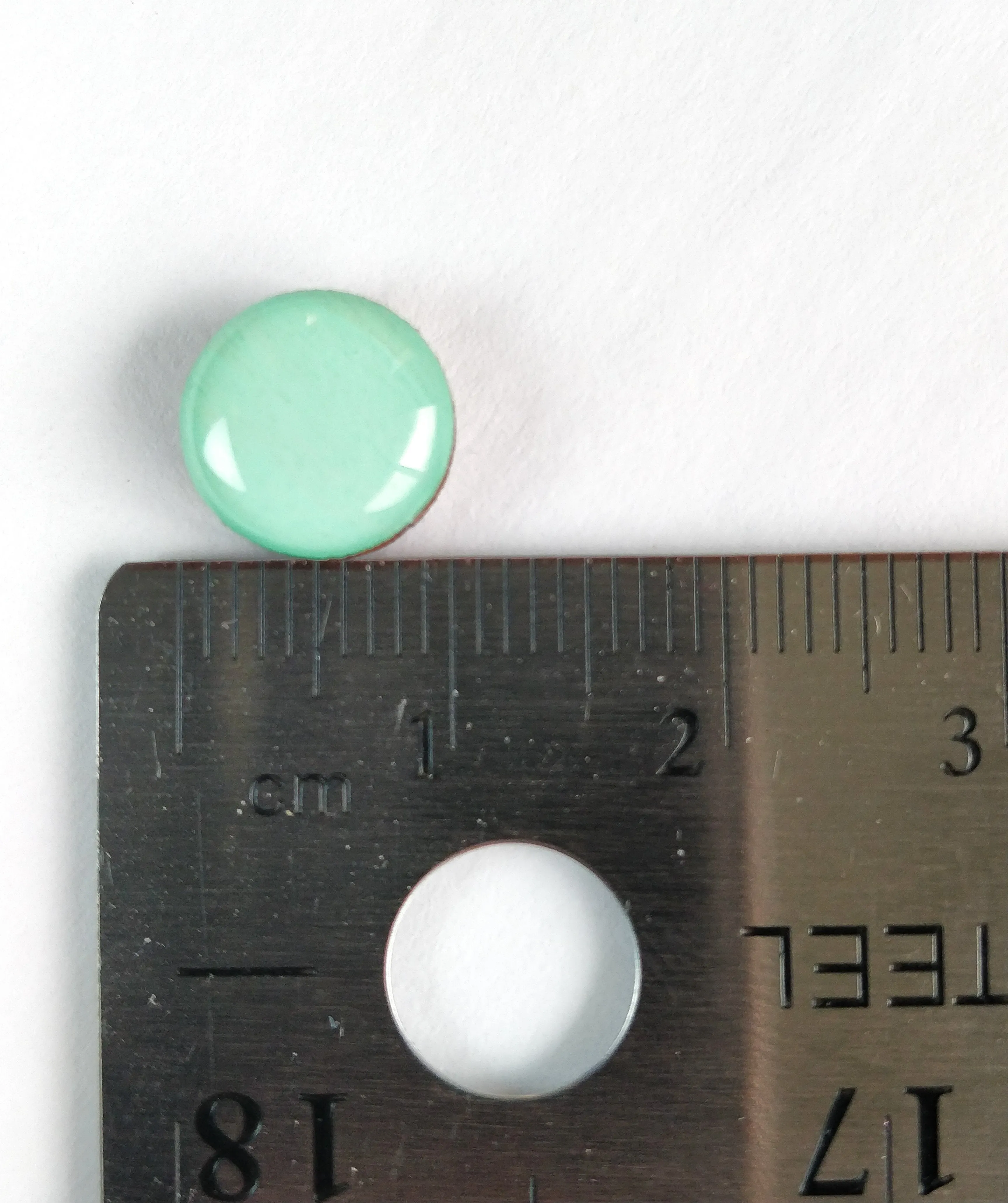 Teal Stud Earrings by Candi Cove Designs