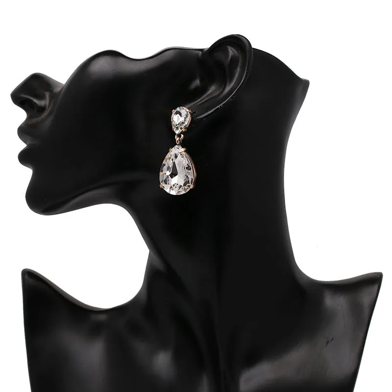 TEEK - Clear Eardrop Earrings