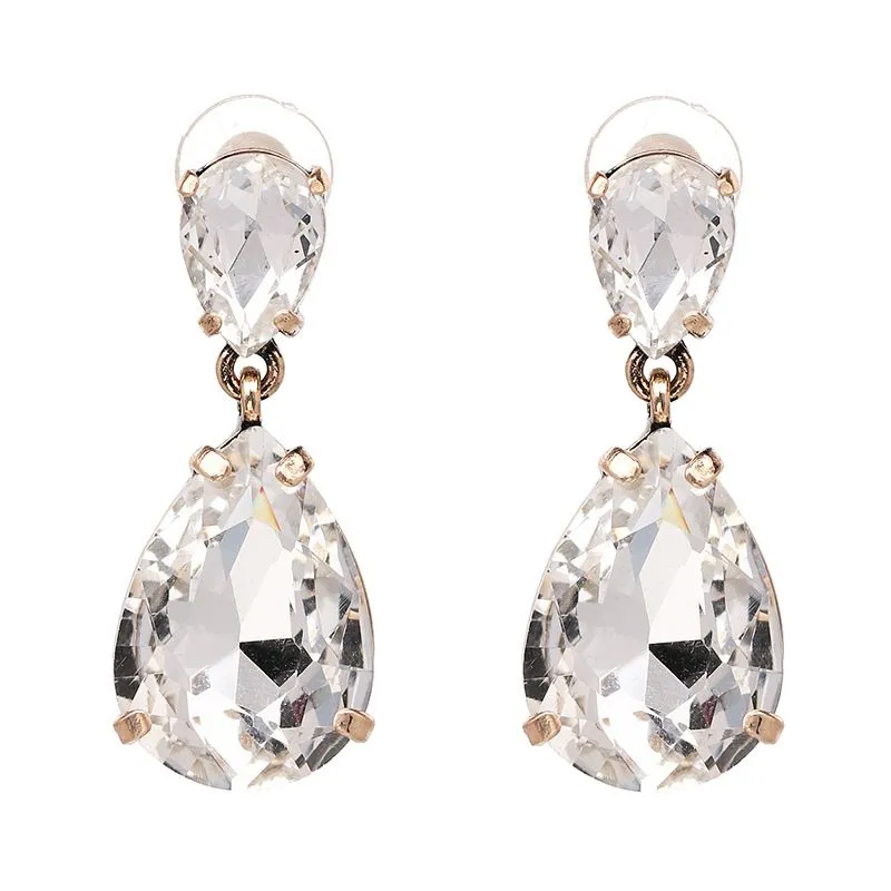 TEEK - Clear Eardrop Earrings