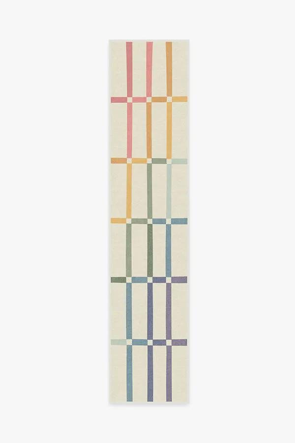 The Home Edit Joanna Ivory Rainbow Tufted Rug