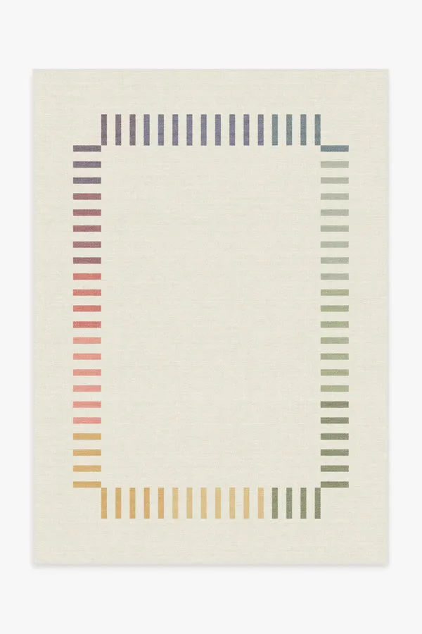 The Home Edit Marlowe Ivory Rainbow Rug