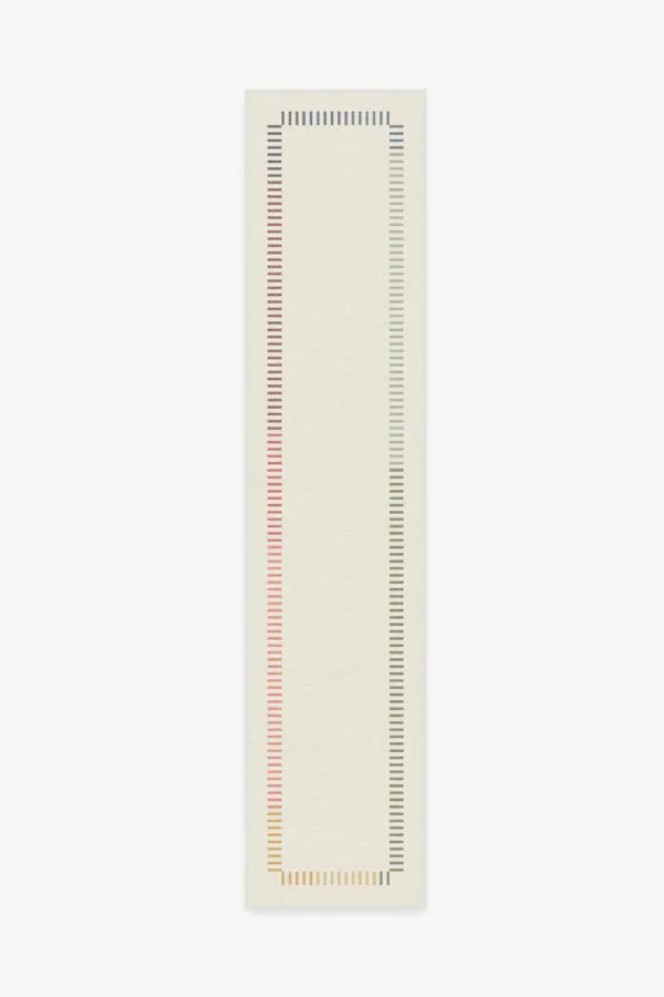 The Home Edit Marlowe Ivory Rainbow Rug