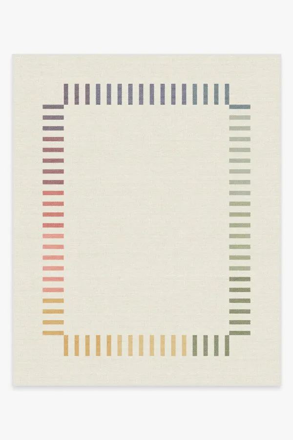 The Home Edit Marlowe Ivory Rainbow Rug