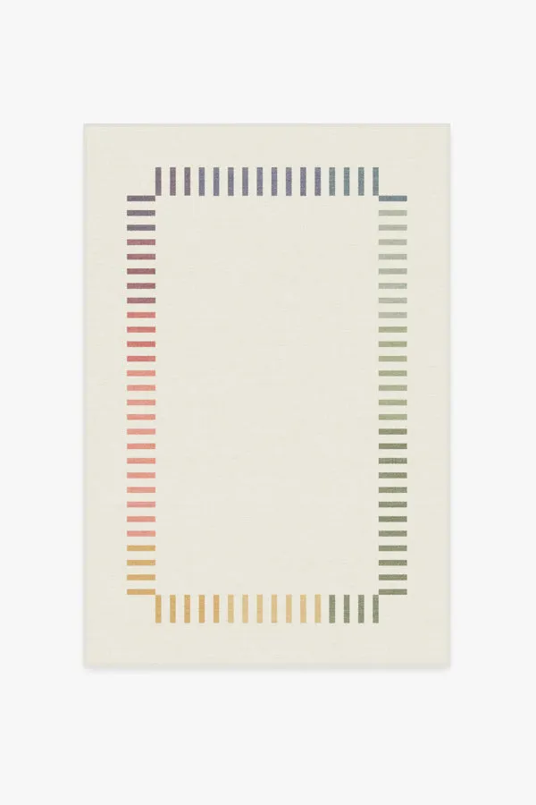 The Home Edit Marlowe Ivory Rainbow Rug
