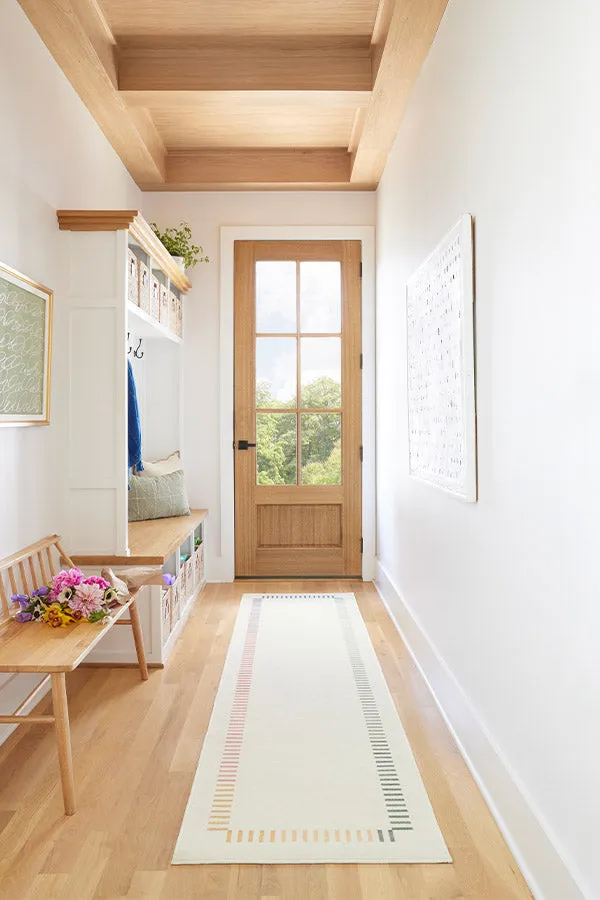 The Home Edit Marlowe Ivory Rainbow Rug