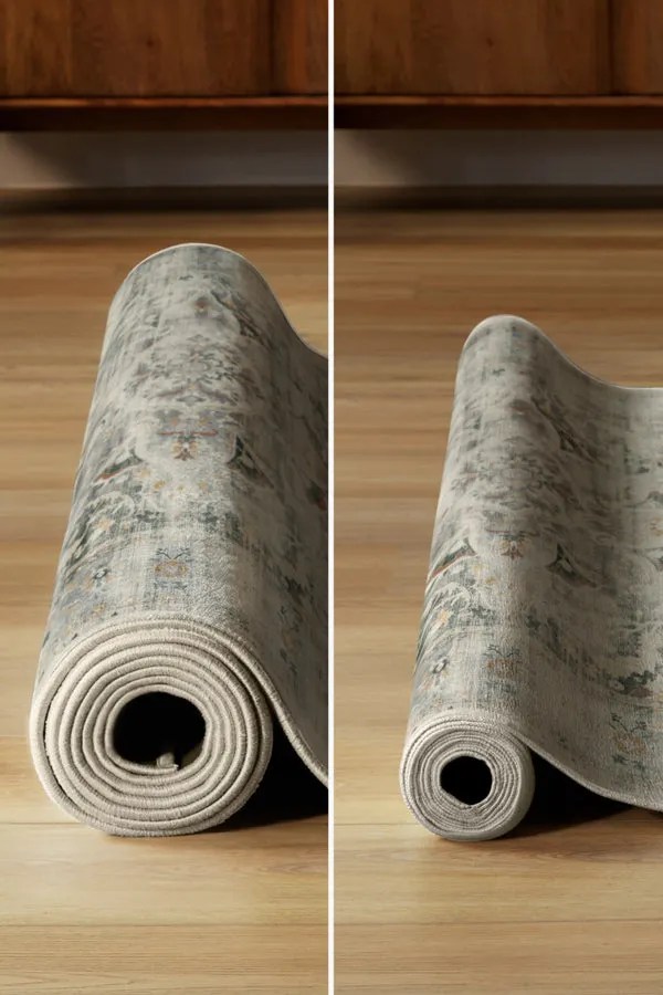 The Home Edit Marlowe Ivory Rainbow Tufted Rug