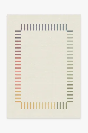 The Home Edit Marlowe Ivory Rainbow Tufted Rug