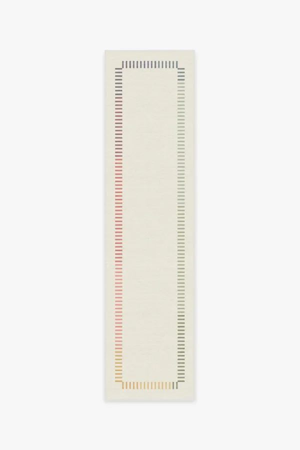 The Home Edit Marlowe Ivory Rainbow Tufted Rug