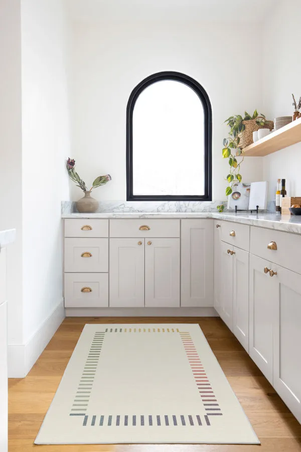 The Home Edit Marlowe Ivory Rainbow Tufted Rug