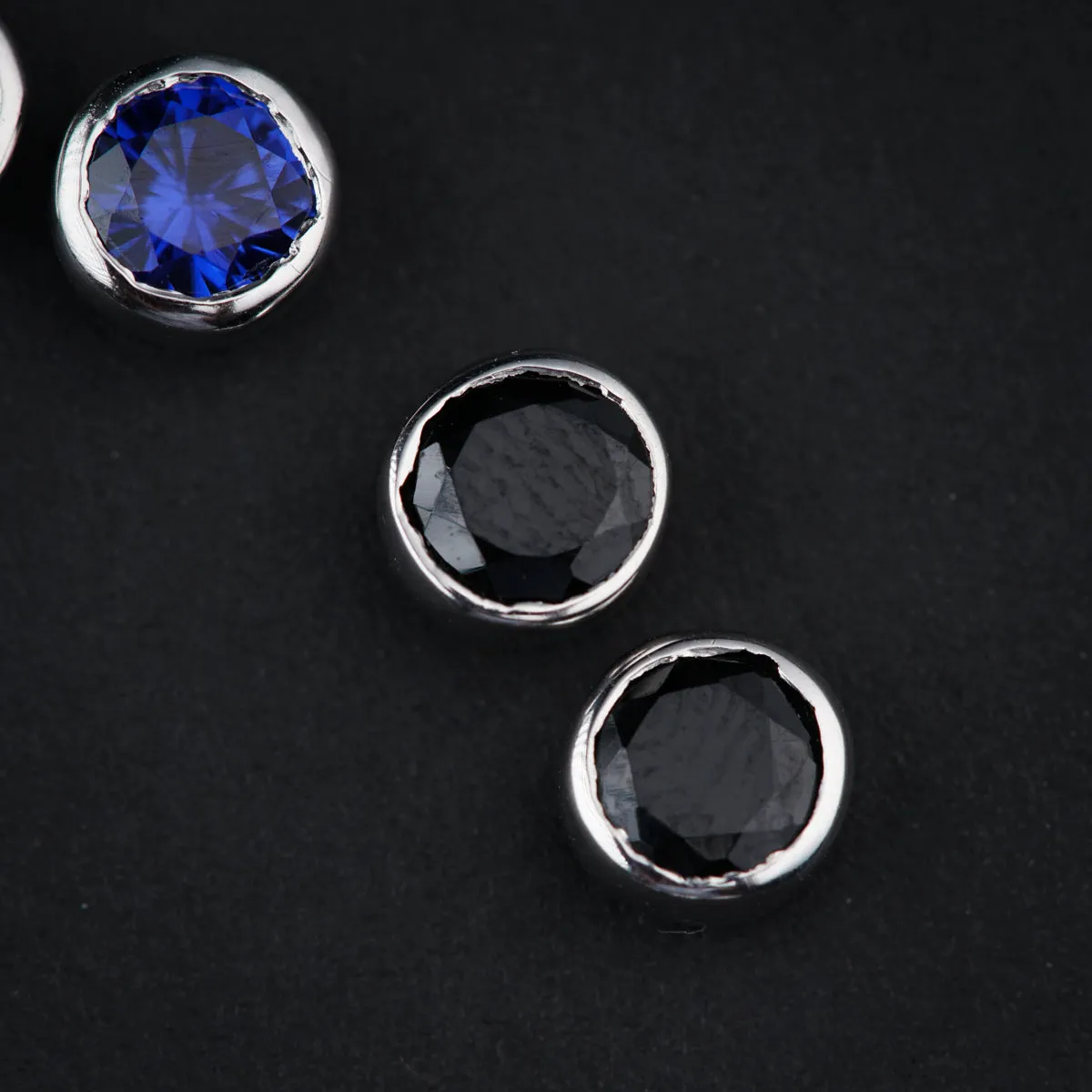 The Rainbow Silver Studs Set