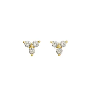 Three Stone Cluster Studs