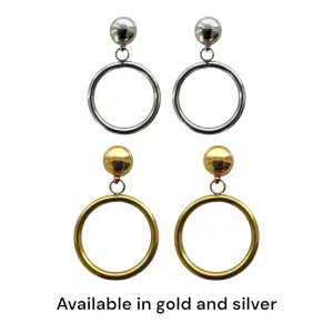 TI-GO Hoop drop earrings 20mm