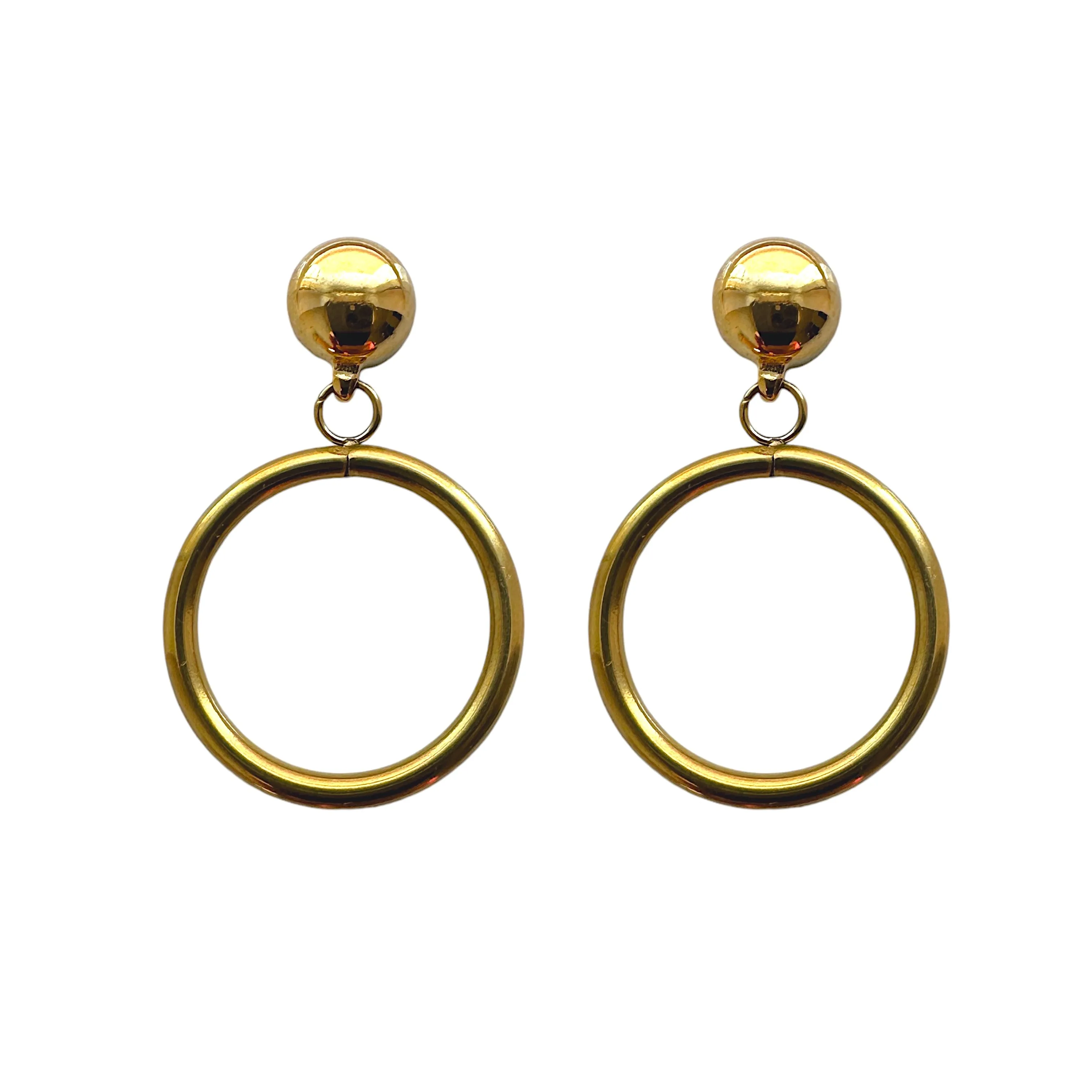 TI-GO Hoop drop earrings 20mm