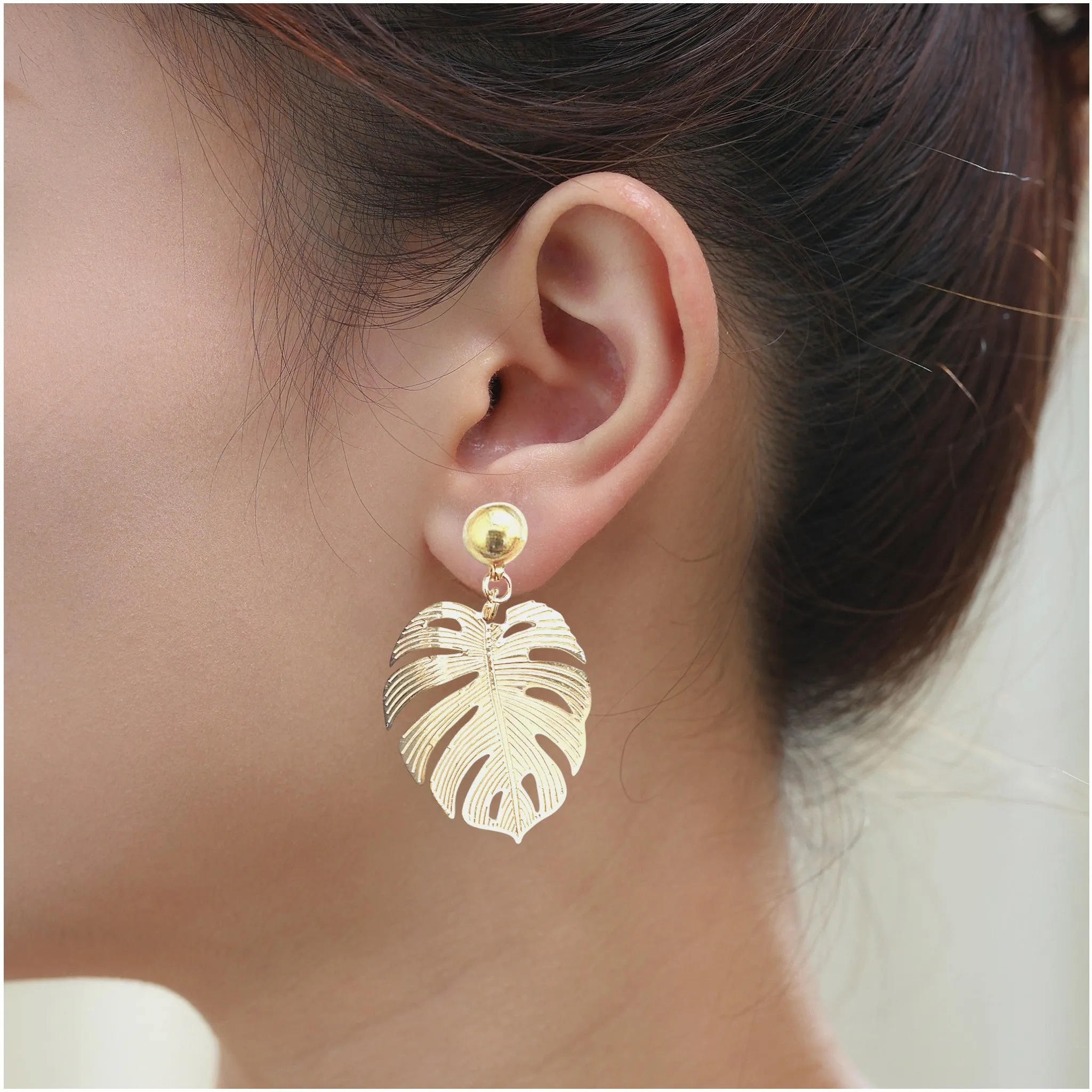 TI-GO Large Leaf Earrings