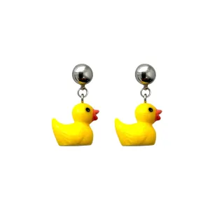 Ti-Go Rubber ducky earrings