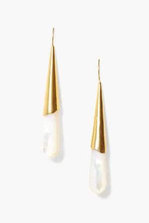 Tide Earrings White MOP