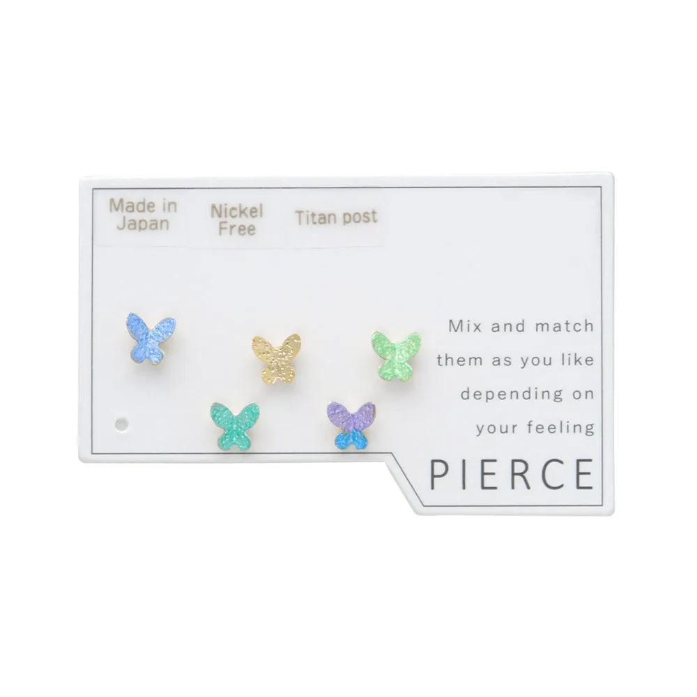 Tiny Butterfly Stud Set