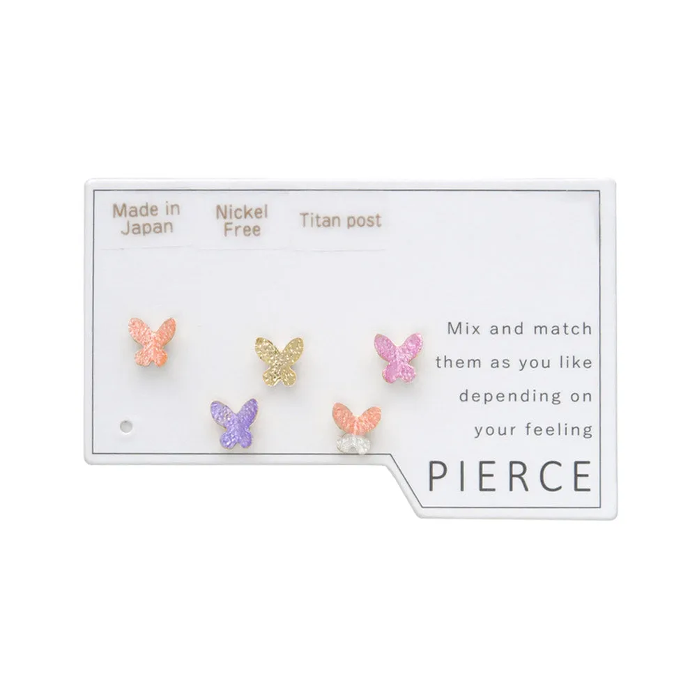 Tiny Butterfly Stud Set