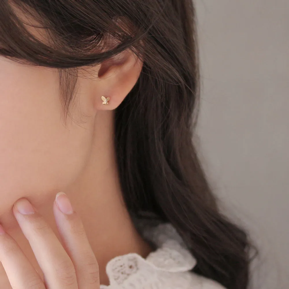 Tiny Butterfly Stud Set