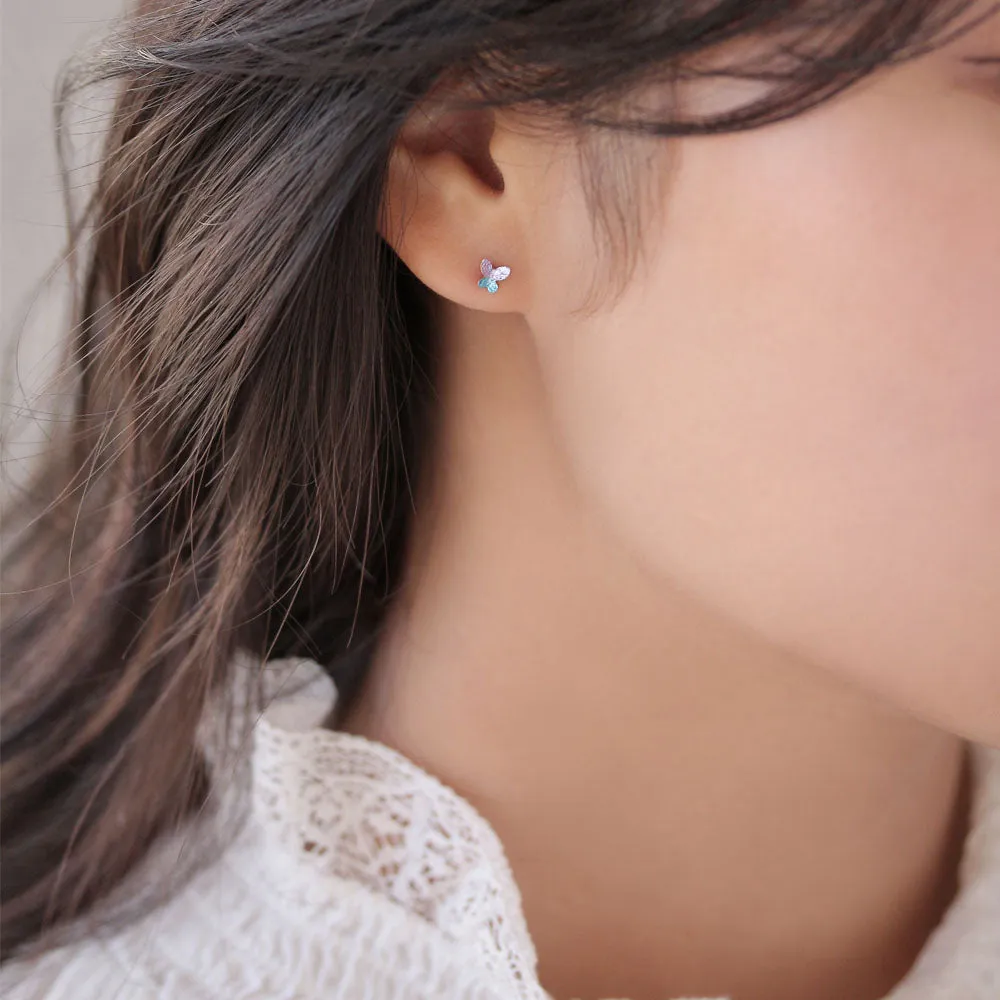 Tiny Butterfly Stud Set