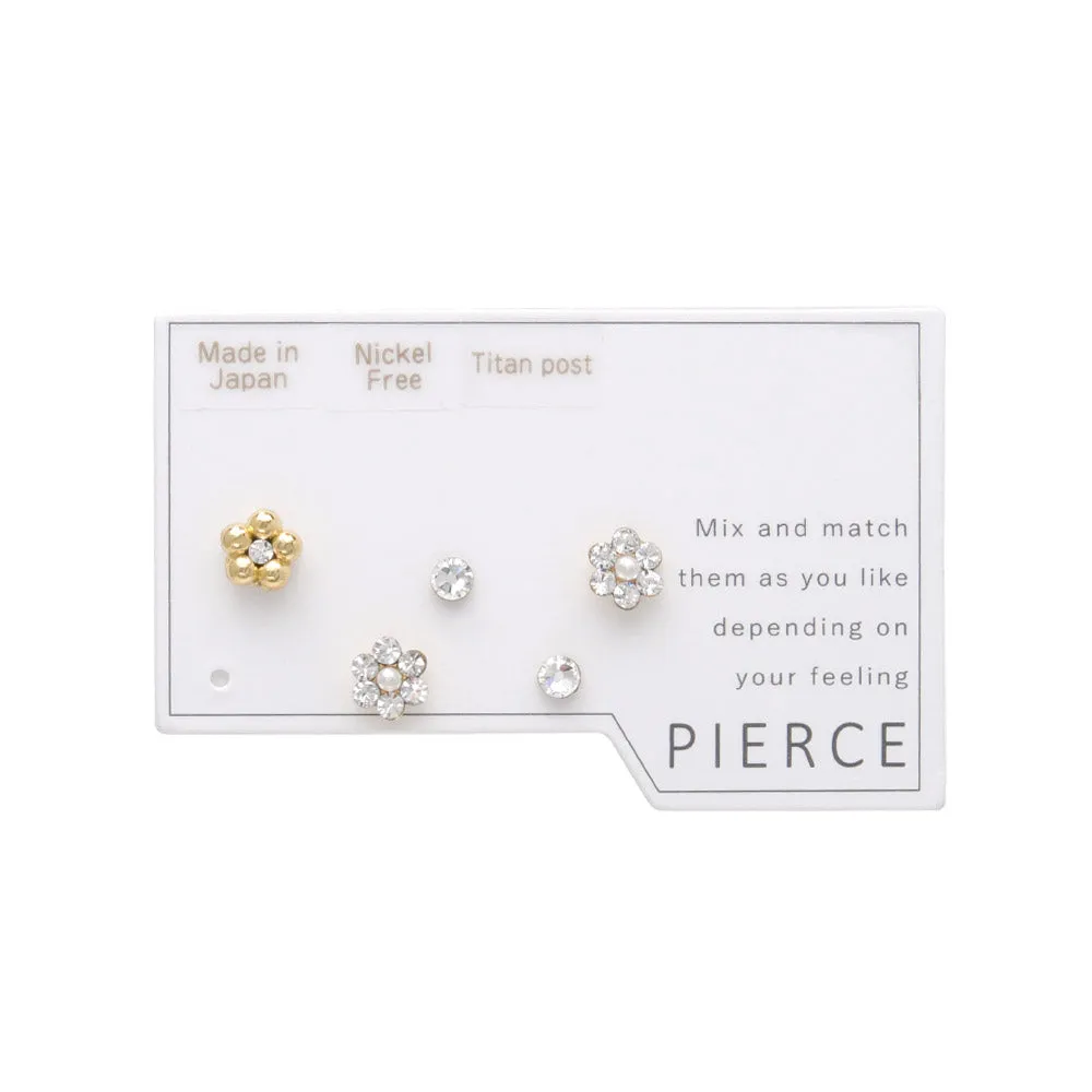 Tiny Flower Stud Set