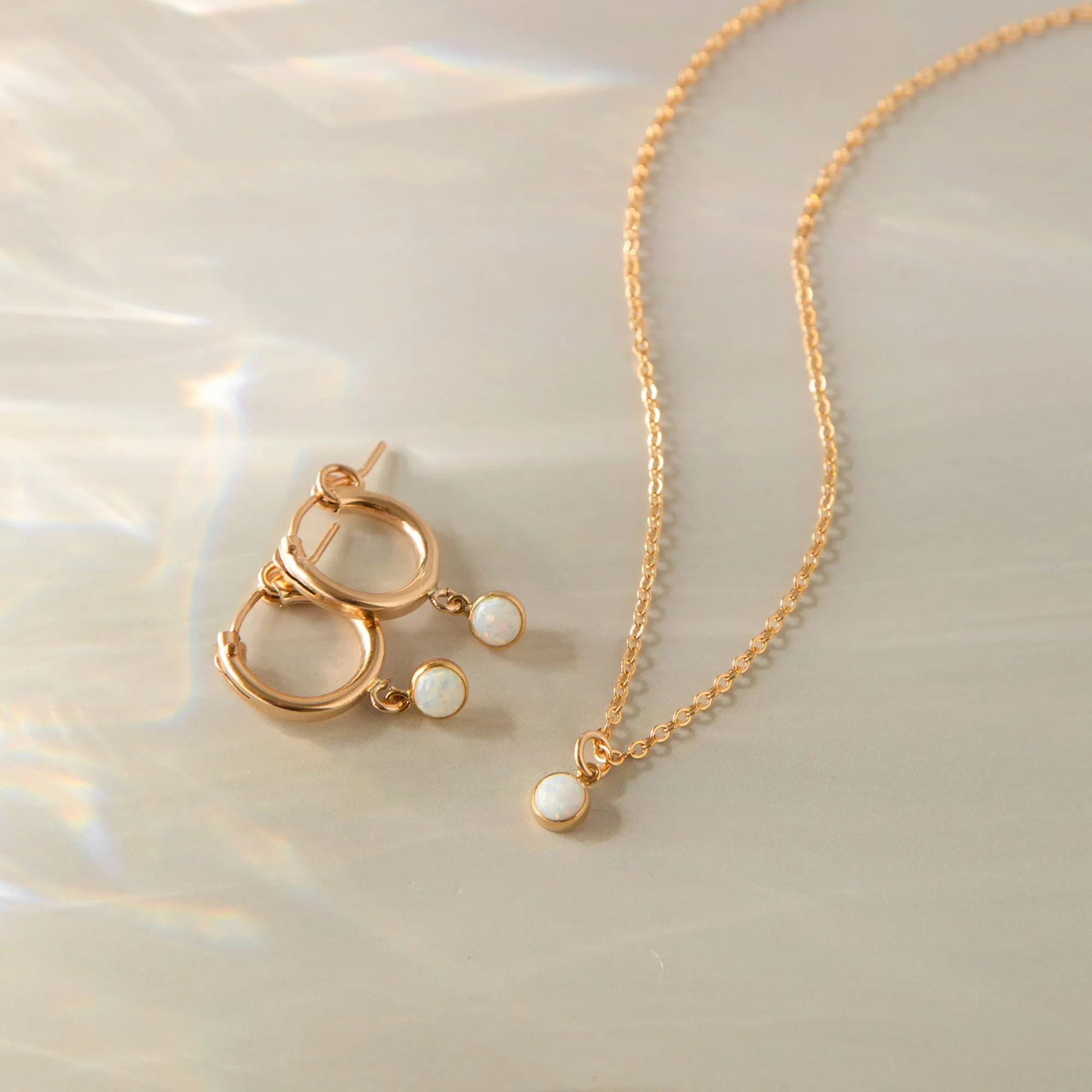 Tiny Opal Necklace