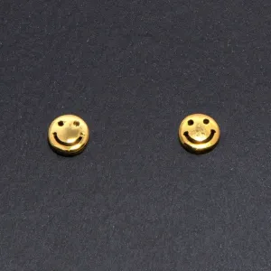 Tiny smiley face Studs