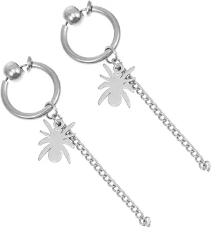 Titanium Steel Ear Danglers Cool Party Earrings Asymmetrical Chain Earrings Pair for Women for Lover/sister/mother