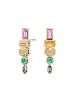 Totem Studs - Rainbow