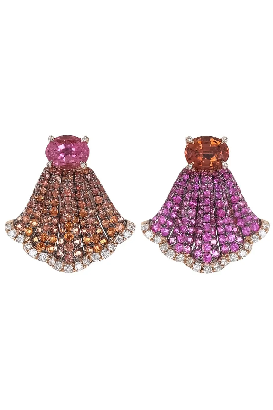 Tourmaline and Sapphire Mix Match Earrings
