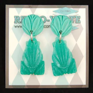 Turquoise Hawaiian Frog Earring