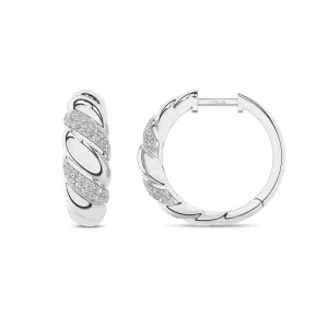 Twisted Rope Huggie Hoops