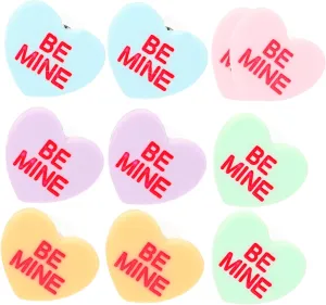 Unique Women's Earrings Round Heart Ear Studs Minimalist Design Small Heart Earrings for Women