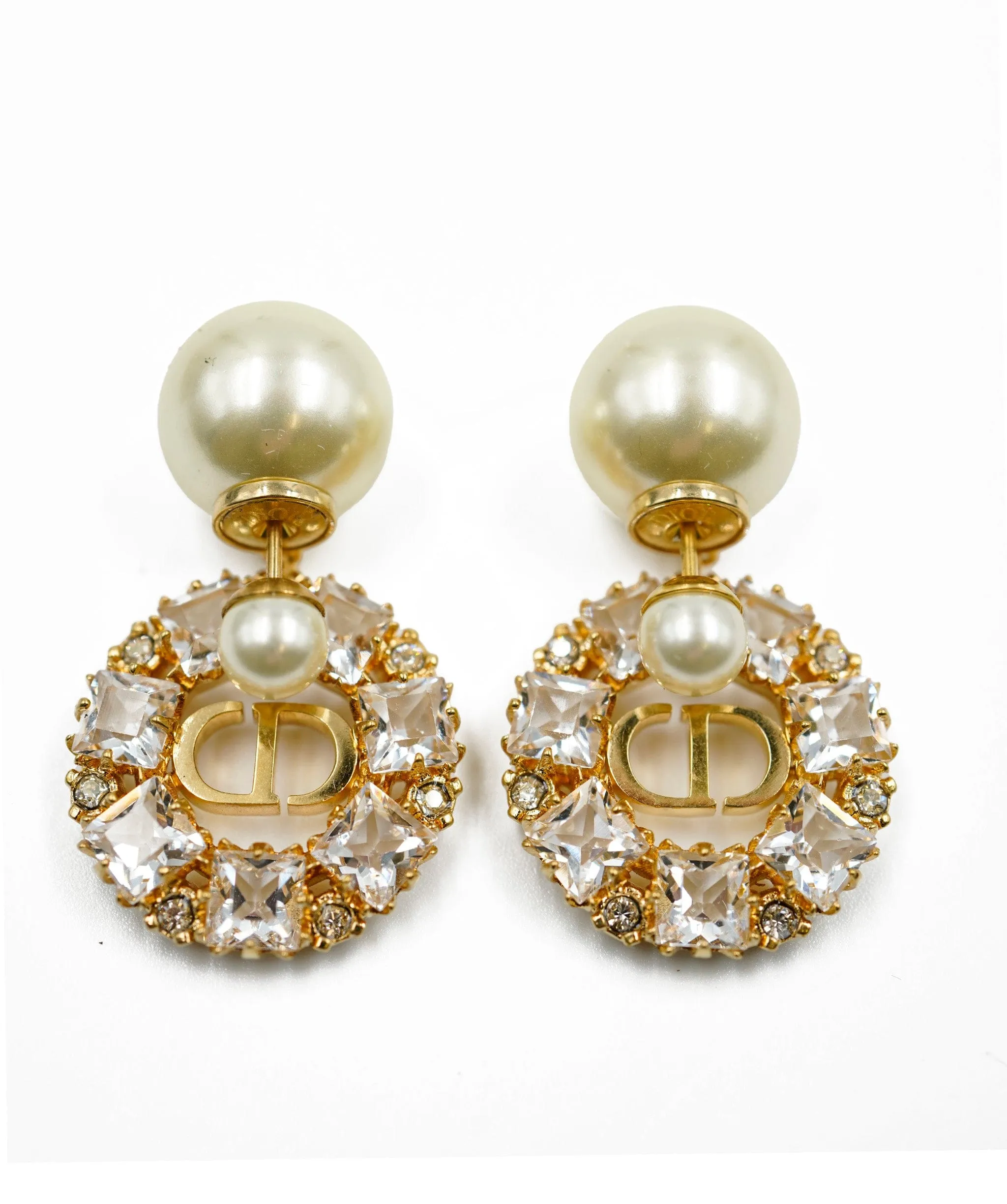 Unworn Dior faux pearl and rhinestone earrings -  ASL5116