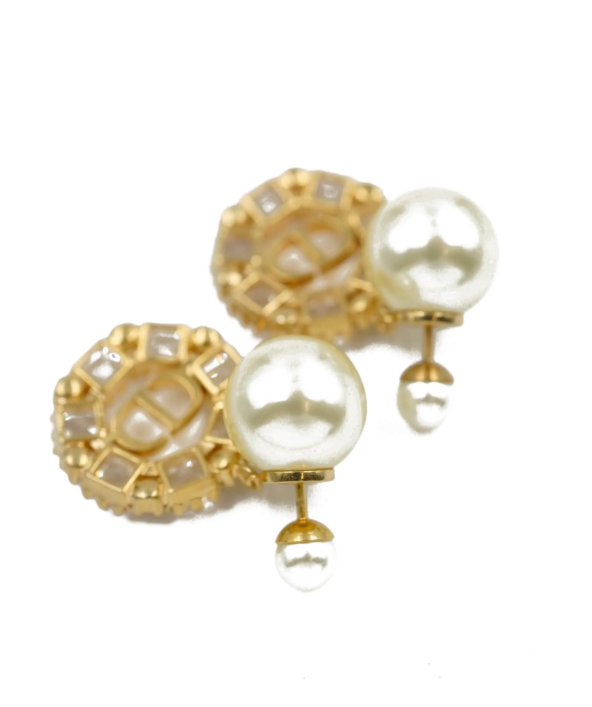Unworn Dior faux pearl and rhinestone earrings -  ASL5116