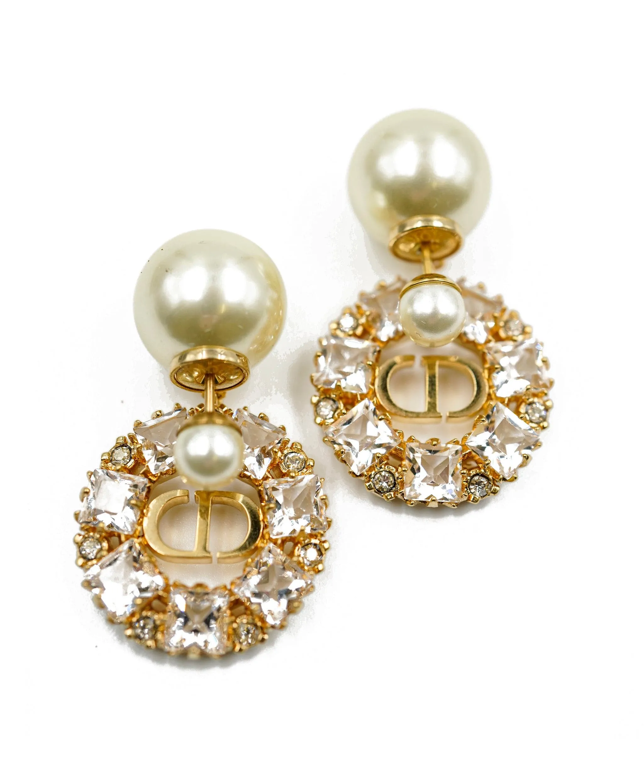 Unworn Dior faux pearl and rhinestone earrings -  ASL5116