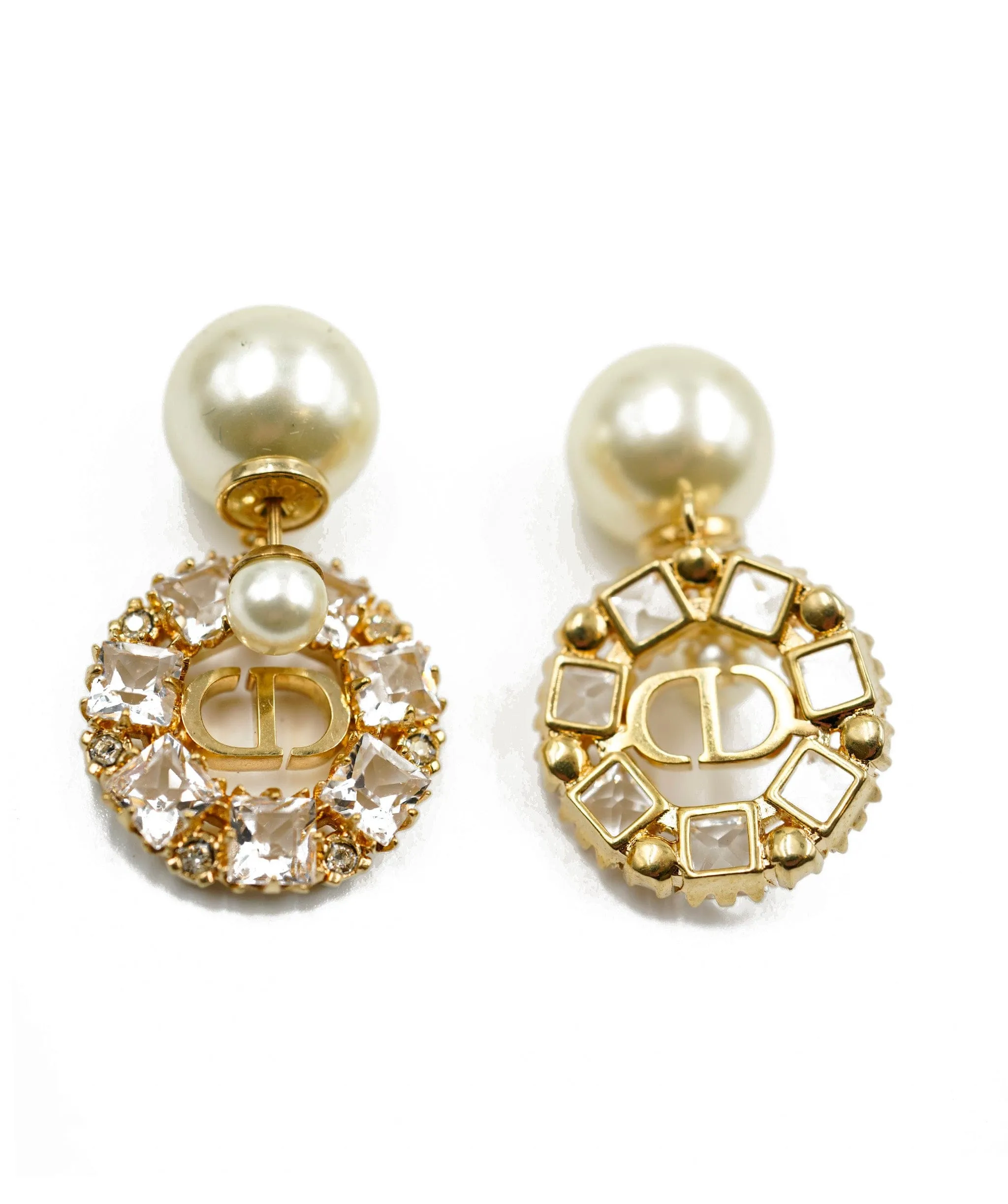 Unworn Dior faux pearl and rhinestone earrings -  ASL5116