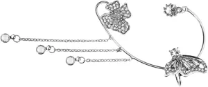 VALICLUD Butterfly Tassel Ear Cuff Earrings for Women Full Ear Cuff Design Non Piercing Elegant Jewelry present for Weddings Parties and Special Occasions