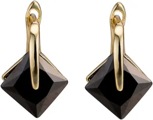 VALICLUD Chic Women's Zircon Earrings Modern Minimalist Design Versatile for Casual Formal and Evening Attire