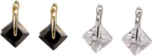 VANZACK 1 Pair Women's Zircon Earrings Modern Minimalist and Versatile for Daily and Occasional Wear